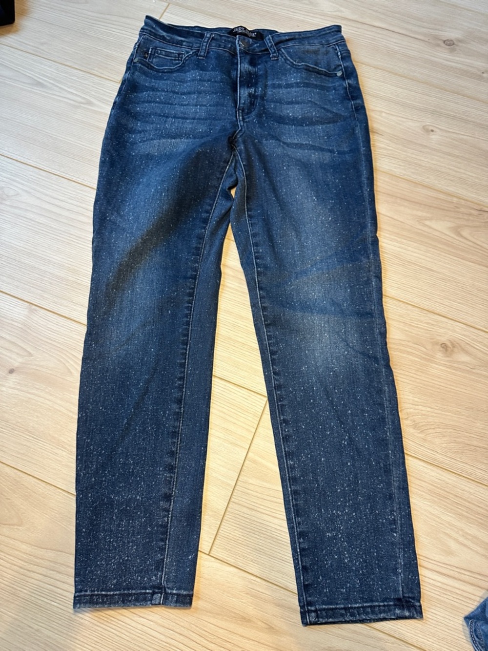 Judy Blue Speckled Dark Blue Skinny Jeans